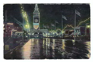 Lower Market Street and Ferry Tower San Francisco, California cartolina d'epoca - Foto 1 di 2