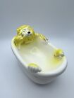 Vintage Seymour Mann Lion In Bathtub Soap Dish Ceramic Kitsch Bathroom Decor