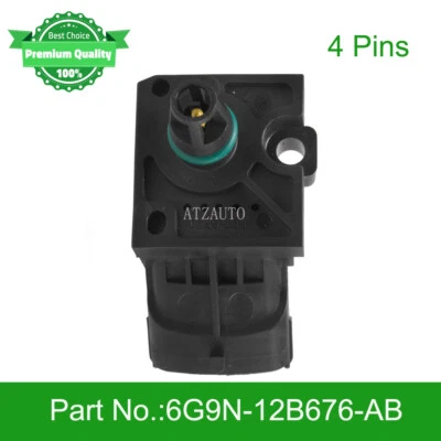 Manifold Pressure Sensor For Jaguar XF XFR XJ XK XKR XJR F-Type 6G9N-12B676-AB - Image 1 of 4