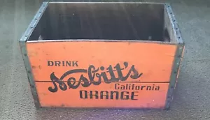 Vintage Drink Nesbitt's California Drink Advertising Soda Wood Crate - Picture 1 of 14