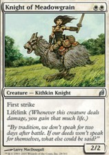 x1 Knight of Meadowgrain Lorwyn Lightly Played, English - MTG