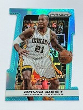 2013-14 Prizm Basketball Light Blue Die Cut #/299 - David West - Indiana Pacers