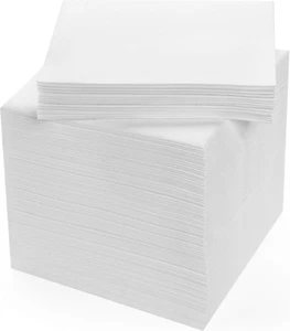 White Paper Napkins for Everyday Use - Disposable Linen-Like Lunch Napkins - Sof - Picture 1 of 6