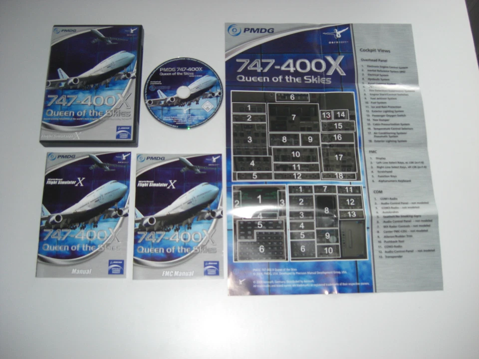 PMDG 747-400 X QUEEN OF THE SKIES PC CD Rom - Add-On Flugsimulator X FSX FS - Bild 1 von 1