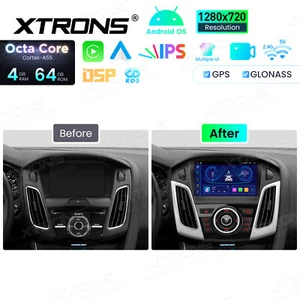 9" Android 14 64GB Car Stereo Upgrade Radio CarPlay USB for Ford Focus 2012-2017 - Picture 1 of 16