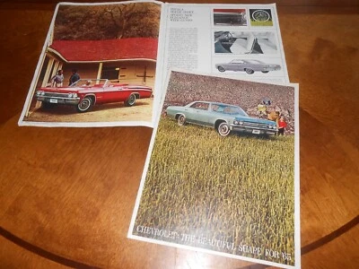 Chevrolet 1965 folleto/20 páginas '65 Chevy Impala SS BELAIR BISCAYNE CATÁLOGO Foto 1 de 4