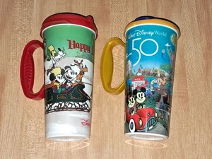 Disney Parks Resort Mickey's Set 2 Nachfüllbecher mit Deckel 50th & Happy Holidays  - Bild 1 von 7