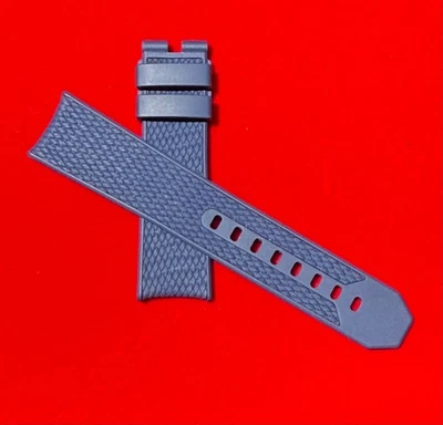 Graham Blue Rubber Mesh Pattern Strap BRAK135B - Image 1 of 3