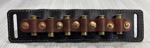 Ammunition Belt Bandolier Holds 6 Rounds. 38/357 And Many Others, 1-1/2” Belt - Picture 1 of 2