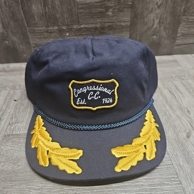 Congressional Country Club 1924 Golf Imperial Strapback Rope Hat Cap Embroider - Image 1 of 4
