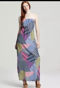 Cynthia Steffe Maxi Dress -Melrose Strapless Print size 8pocket - SOLD OUT - Picture 1 of 12