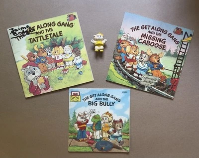 Lote De Colección Años 80 De The Get Along Gang Books Y Figura Tomy Woolma Lamb Foto 1 de 4
