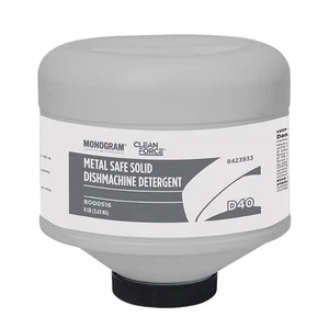 Clean force by Ecolab  Metal Safe Solid Dishmachine Detergent D40 (2) 8# /case - Picture 1 of 1