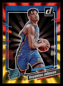Keyontae Johnson 2023-24 Donruss RED GOLD LASER SP #237 Thunder RATED ROOKIE - Picture 1 of 2