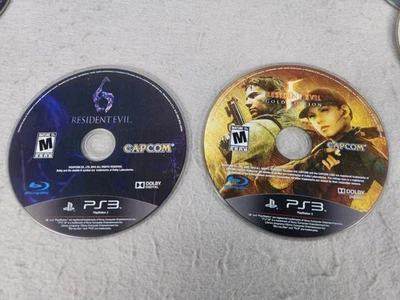 Resident Evil 5 Gold Edition + Resident Evil 6 (Sony PS3) Lot Tested Horror - Image 1 of 4