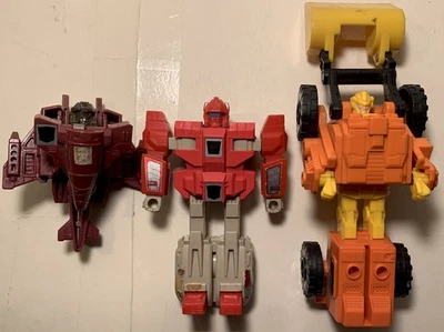 Vintage Transformers Lot G1 Duocon Flywheels Clone Fastlane Targetmaster Scoop - Image 1 of 4