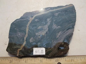 750  FACE POLISHED MARY ELLEN JASPER SLAB WITH FOSSIL STROMATOLITES. BIWABIK, MN - Picture 1 of 3