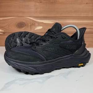 Hoka One One Herren Anacapa 2 Freedom Wander Trail Schuhe All Black Größe 9 D - Bild 1 von 16