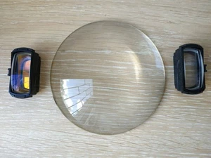 Vintage Large Soviet Magnifier Glass Lens + 2pcs Small Lens USSR - Picture 1 of 9