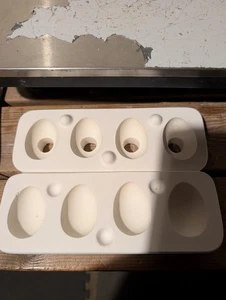 Kleine Eier Vintage Schlickerguss Keramik Form - Bild 1 von 2