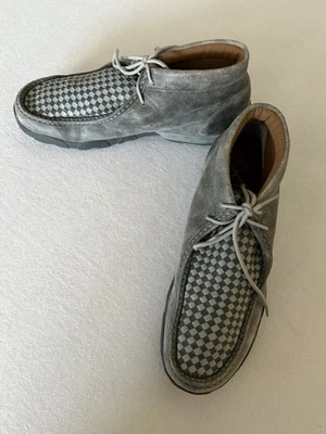 Zapatos de conducción Twisted X para hombre Chukka mocasines de tejido a cuadros talla 13 MDM0073 Foto 1 de 4