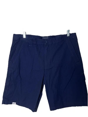 Shorts masculino Architect 36 azul marinho 100% algodão casual utilitário ao ar livre verão - Imagem 1 de 4