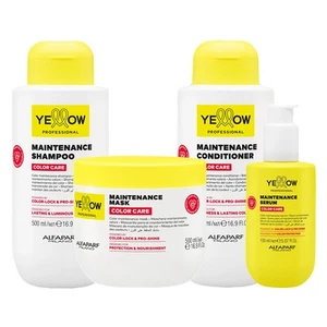 ALFAPARF Yellow Kit Color Care Sh 500ml + Condi 500ml + Maske 500ml + Serum 150ml - Bild 1 von 1