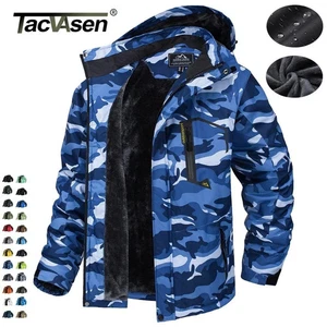 Men's Mountain Ski Snow Jacket Thermal Fleece Winter Wam Hiking Waterproof Coat  - Picture 1 of 16