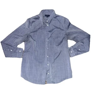 Camicia Oxford lana e principe blu medio slim fit manica lunga lana con bottoni! - Foto 1 di 15