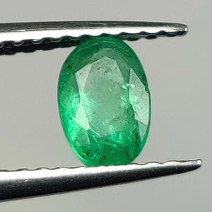 0,47 quilates - Esmeralda natural de Zambia corte ovalado fino brillo gema verde - 8591 - Imagen 1 de 2