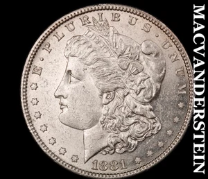 1881-S Morgan Dollar - Scarce Uncirculated Lustrous No Reserve #D3701 - Picture 1 of 2