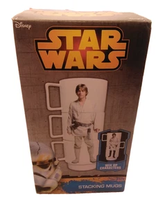 Star Wars Stacking Ceramic coffee Mugs - Luke Skywalker, Han Solo, Stormtrooper - Picture 1 of 12