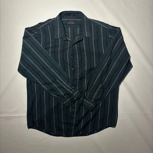 Vintage Impact Men's XL Striped Button Down Shirt Single Needle Retro Style - Picture 1 of 6