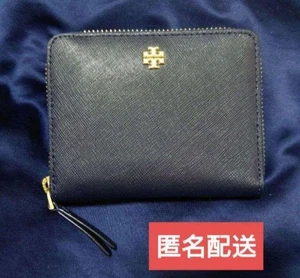 Tory Burch Emerson Navy Logo Mini Geldbörse (Bi-Fold) - Bild 1 von 5