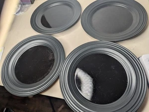 Set of 4 Mikasa Black Swirl Salad Plates - Picture 1 of 3