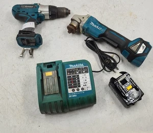 Lot of 4 Makita Cordless Tools - Drill, Jig Saw, Charger, Battery Not Working - Picture 1 of 22