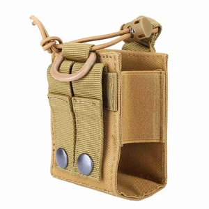 Portable Militaire Walkie Talkie Bag Poche étui Porte-radio - Zdjęcie 1 z 12