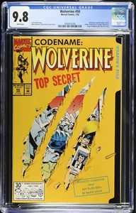Wolverine #50 CGC 9.8 • Die-Cut Cover • Marvel Comics 1992 - Picture 1 of 2