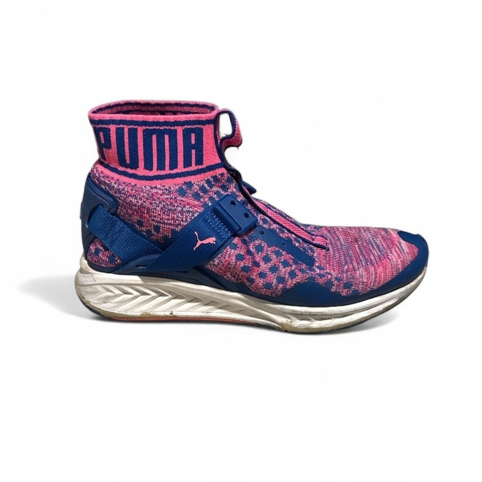 Bicicleta Elíptica Puma Ignite Evoknit Para Mujer Azul Rosa Talla 9.5 Camisetas Altas Foto 1 de 4