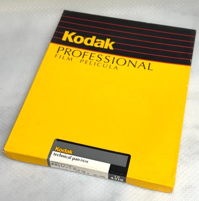 8x10 Kodak Technical Pan 4415 TP 25 Sheet Box TechPan 8x10in 1994 Always Frozen - Image 1 of 4
