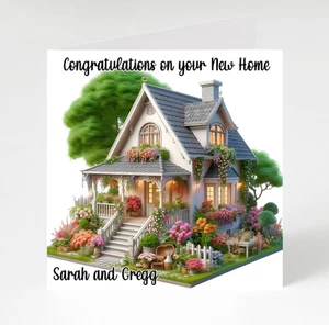 Personalised New Home Card, Congratulations on your New Home Card - Picture 1 of 5