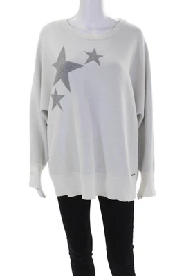 Suéter DKNY Mujer Gráfico Geométrico Mangas Largas Encantado Blanco Talla XL Foto 1 de 4