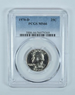 1970-D Washington Quarter MS66 PCGS Blue Label - Image 1 of 4