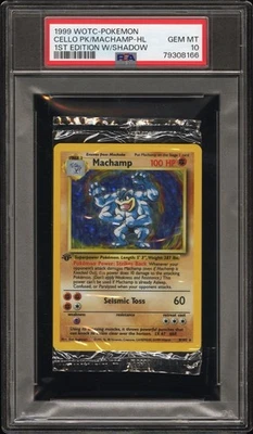1999 Pokemon 1st Edition Machamp Holo SEALED | PSA 10 GEM MINT - Image 1 of 2