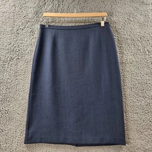 MIXIT LIFESTYLE Womens Pencil Skirt Size 12 Navy Blue Knee Length - Picture 1 of 13