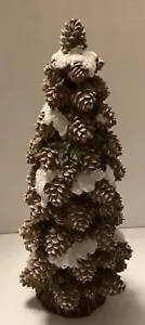 14 Inch Pine Cone Tree W/snow - Picture 1 of 3