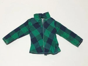 Barbie Ken Clone Doll Clothes Top Shirt Long Sleeve Green Plaid Unbranded K411 - Picture 1 of 2