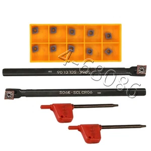 95° S06K-SCLCR06 + S06K-SCLCL06 barra de perforación de orificio interior + inserto CCMT060204 BP1125  - Imagen 1 de 12