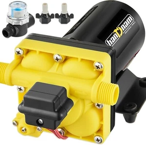 Wohnmobil Wasserpumpe 6GPM 70PSI selbstansaugende Membran mit Druckschalter & Sieb - Bild 1 von 5