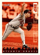 1995 Bazooka #RH-1 Greg Maddux Red Hot